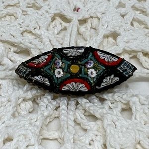 Antique micro mosaic early 1900’s Italian brooch
